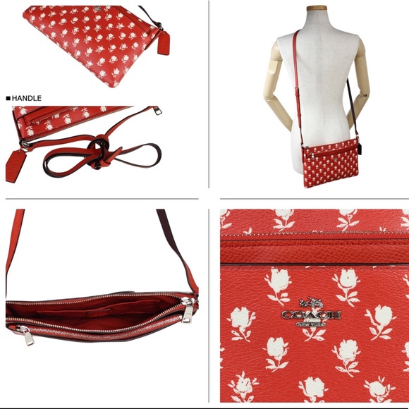 COACH EAST/WEST CROSSBODY BADLANDS FLORAL PRINT - Picture 3 of 4